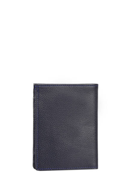 Portefeuille Porte-cartes Madras Cuir Etrier Bleu madras EMAD748 vue secondaire 2