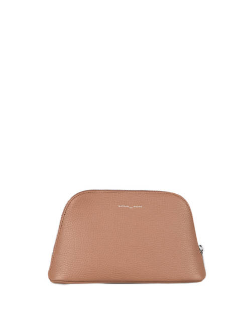 Trousse Zippée Cuir Nathan baume Marron nathan 4 vue secondaire 2