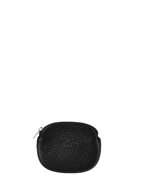 Porte Monnaie Foulonné Cuir Yves renard Noir foulonne 23A2