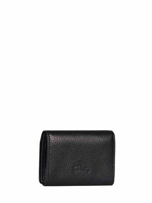 Longchamp Le foulonné Porte-monnaie Noir