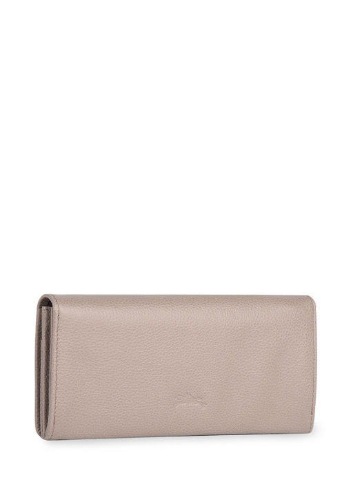 Longchamp Le foulonnÃ© Wallet Gray