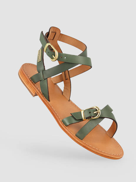Sandales Hepana En Cuir Les tropeziennes Vert women HEPANA vue secondaire 2