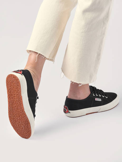 Sneakers 2750 Black Red Lips Superga Black women S61235W other view 2