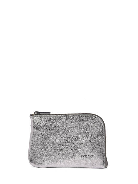 Porte-monnaie Etincelle Irisée Cuir Etrier Argent etincelle irisee EETI811