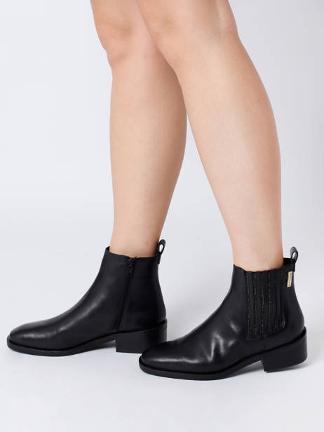 Bottines Lukaze En Cuir Les tropeziennes Noir accessoires 635LUKAZ vue secondaire 2