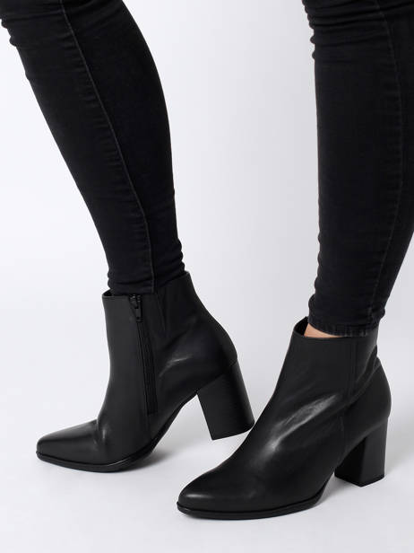 Bottines à Talon En Cuir En Cuir Gabor Noir accessoires 57 vue secondaire 2
