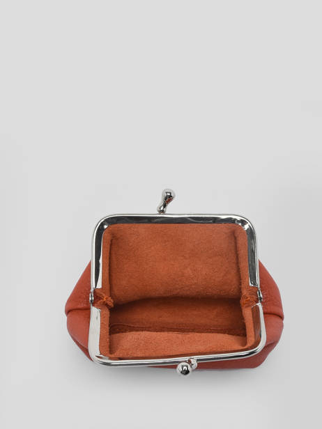 Porte-monnaie Madras Cuir Etrier Orange madras EMAD654 vue secondaire 1