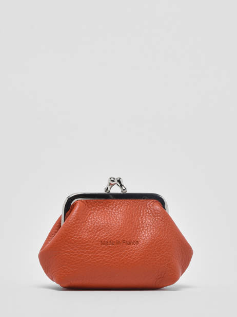 Porte-monnaie Madras Cuir Etrier Orange madras EMAD654 vue secondaire 2