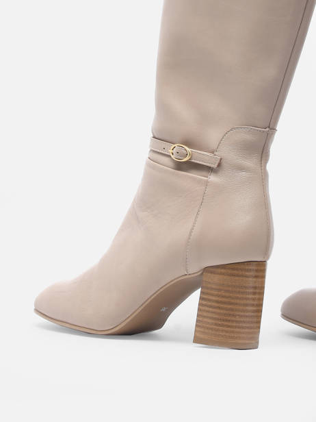 Bottes à Talon Tania En Cuir Brenda zaro Rose accessoires 4540 vue secondaire 1