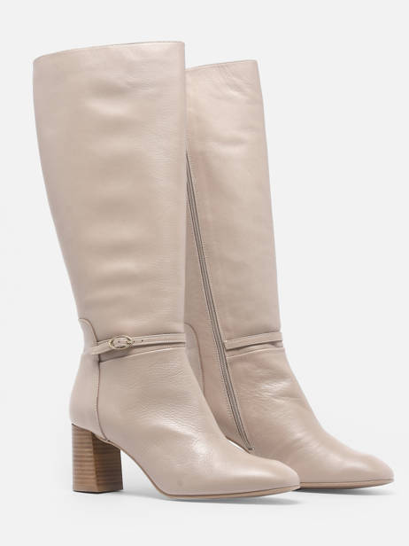 Bottes à Talon Tania En Cuir Brenda zaro Rose accessoires 4540 vue secondaire 3