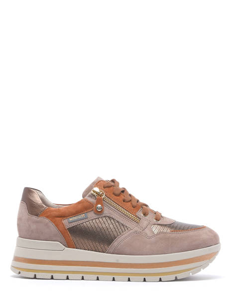 Sneakers Panthea En Cuir Mephisto Beige accessoires PANTHEA