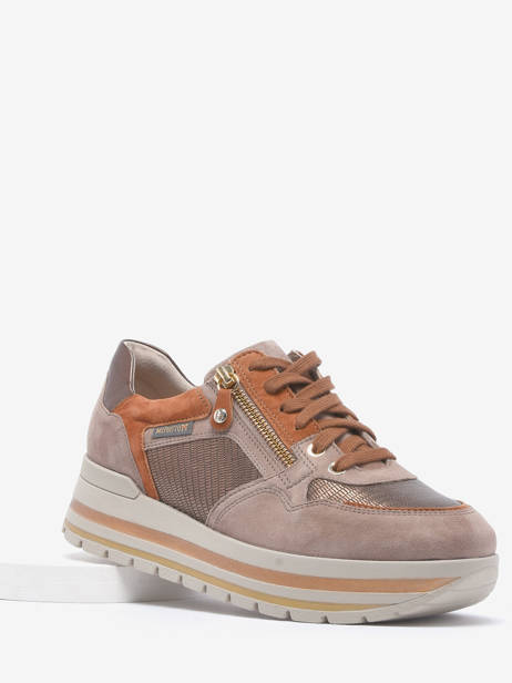 Sneakers Panthea En Cuir Mephisto Beige accessoires PANTHEA vue secondaire 1