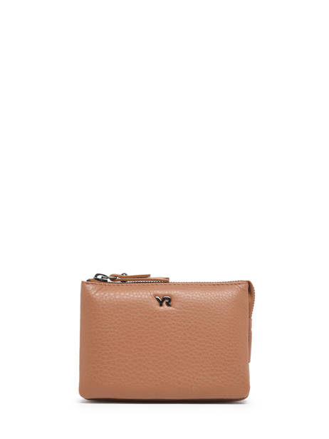 Leather FoulonnÃ© Wallet Yves renard Brown foulonne 29461