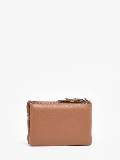 Leather FoulonnÃ© Wallet Yves renard Brown foulonne 29461 other view 2
