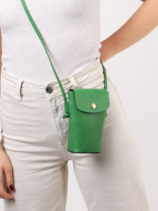 Longchamp Epure Etui ipod/cd Vert