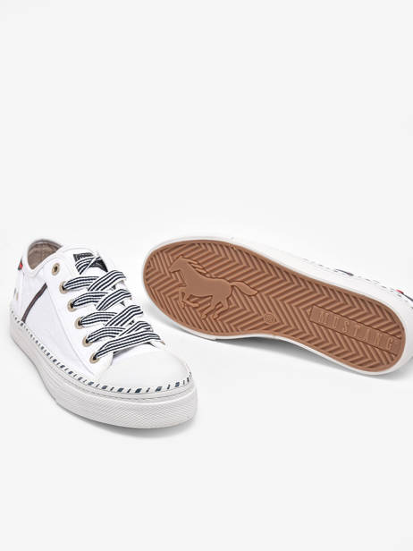 Sneakers  Mustang Blanc women 1376303 vue secondaire 3