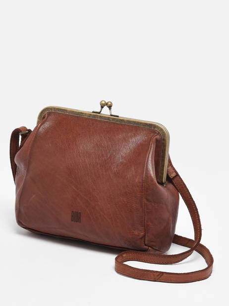 Sac BandouliÃ¨re Heritage Cuir Biba Marron heritage BT22 vue secondaire 2