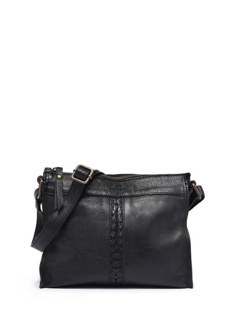 Sac Bandoulière Cow Cuir Basilic pepper Noir cow BCOW58