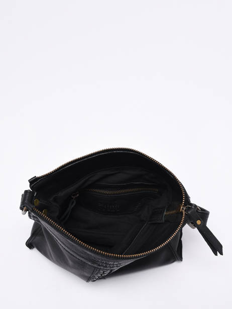 Sac Bandoulière Cow Cuir Basilic pepper Noir cow BCOW58 vue secondaire 3