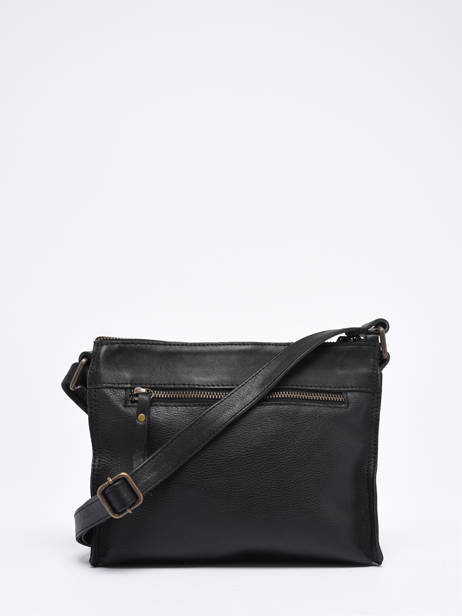Sac Bandoulière Cow Cuir Basilic pepper Noir cow BCOW58 vue secondaire 4