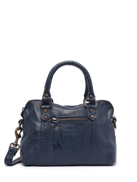 Crossbody Bag Cow Leather Basilic pepper Blue cow BCOW57