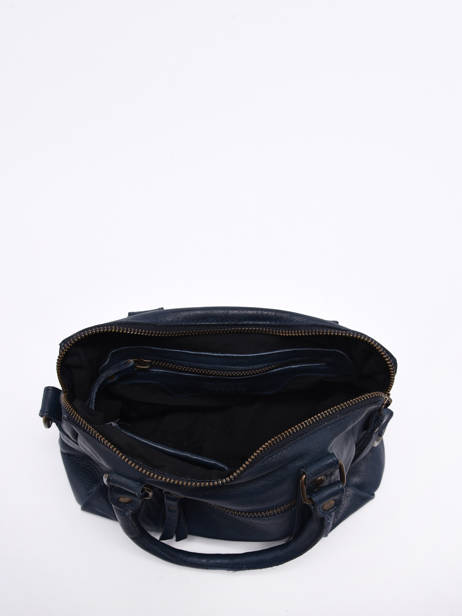 Crossbody Bag Cow Leather Basilic pepper Blue cow BCOW57 other view 2