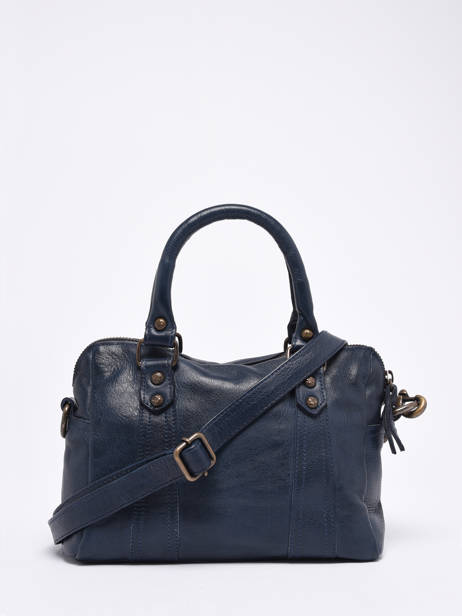 Crossbody Bag Cow Leather Basilic pepper Blue cow BCOW57 other view 3