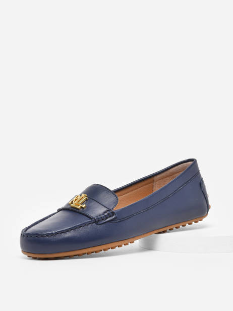 Mocassins Barnsbury En Cuir Lauren ralph lauren Bleu accessoires 85284707 vue secondaire 1