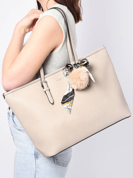 Sac PortÃ© Ã©paule A4 Grained Miniprix Beige grained 1 vue secondaire 1