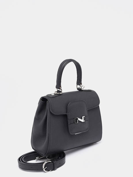 Sac Bandoulière Mini Duras Cuir Nathan baume Noir ines 4 vue secondaire 2