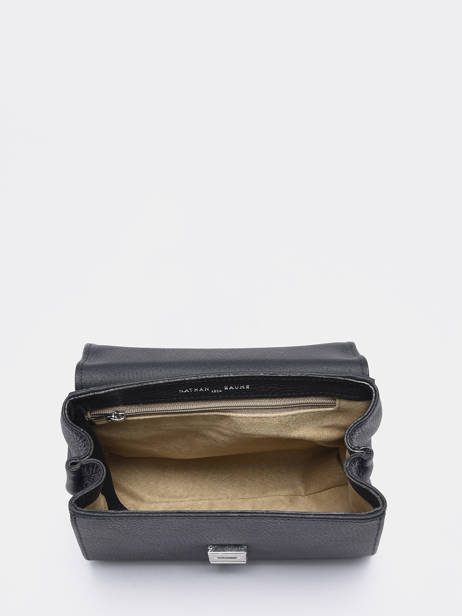 Sac Bandoulière Mini Duras Cuir Nathan baume Noir ines 4 vue secondaire 3