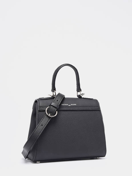 Sac Bandoulière Mini Duras Cuir Nathan baume Noir ines 4 vue secondaire 4