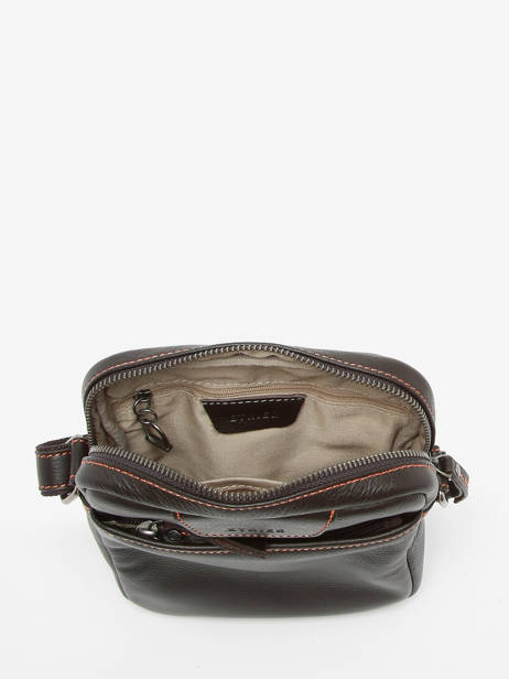 Medium Leather Foulonné Crossbody Bag Etrier Brown foulonne EFOU729M other view 3